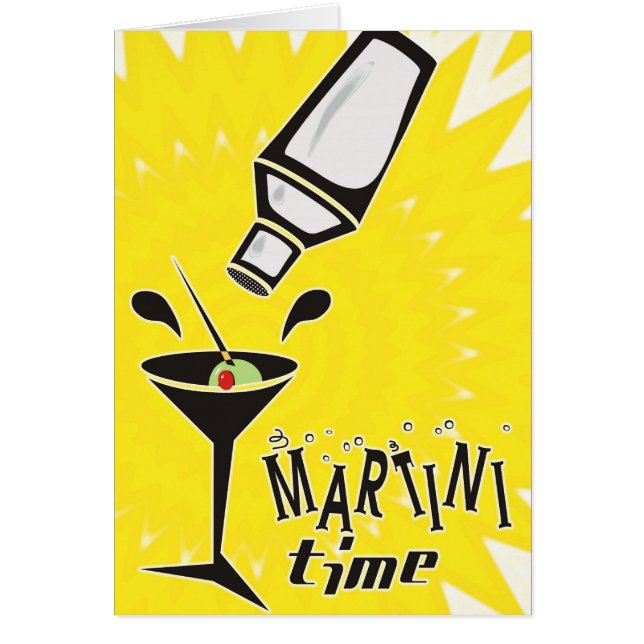 Martini Time (Blank Card / Customize) (Front)