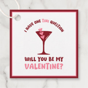 Martini Valentine Chic & Trendy Galentines Day Favour Tags