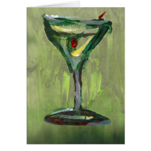 martini vert cuisine abstraite bar à cocktails art