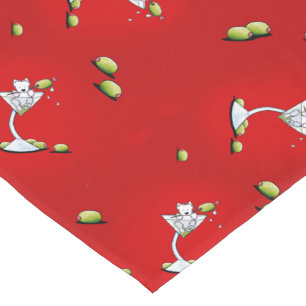 Martini Westies Table Runner