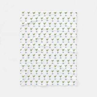 Martini With Olives Fleece Blanket