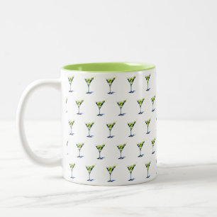 Martini With Olives Two-Tone Coffee Mug
