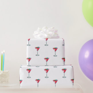 martini wrapping paper