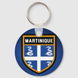 Martinique Flag Keychain