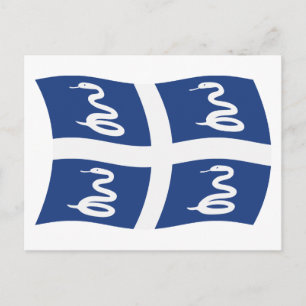 Martinique Flag Postcard
