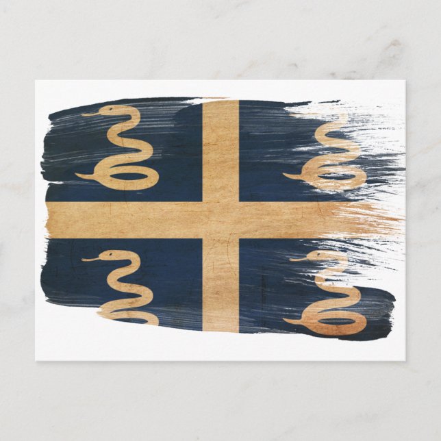 Martinique Flag Postcards (Front)