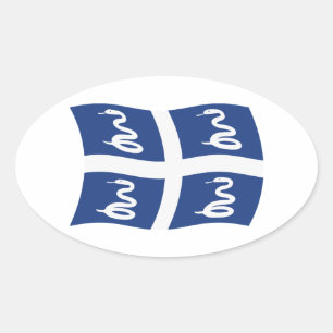 Martinique Flag Sticker