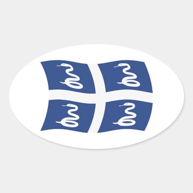 Martinique Flag Sticker (Front)