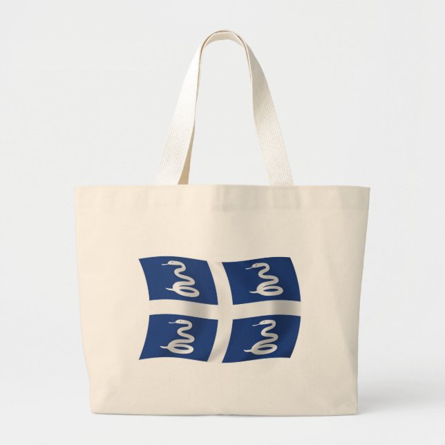 Martinique Flag Tote Bag (Front)