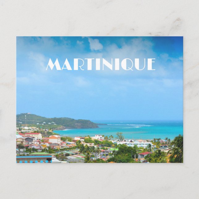 Martinique harbour photo postcard (Front)