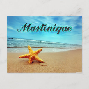 Martinique starfish postcard