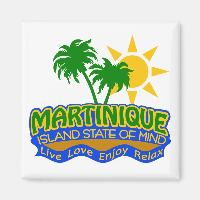 Martinique State of Mind magnet (Front)