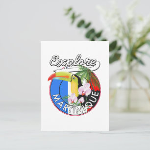Martinique Travel logo Postcard