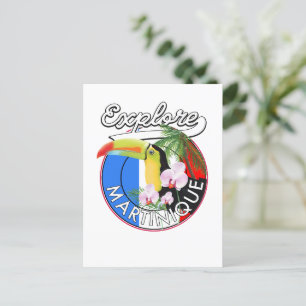 Martinique Travel logo Postcard