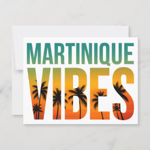 Martinique Vibes Postcard   Sunset