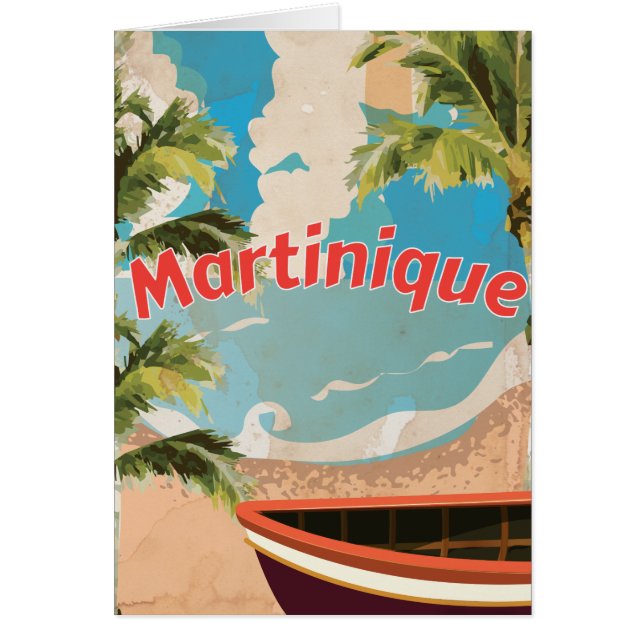 Martinique Vintage vacation Poster (Front)
