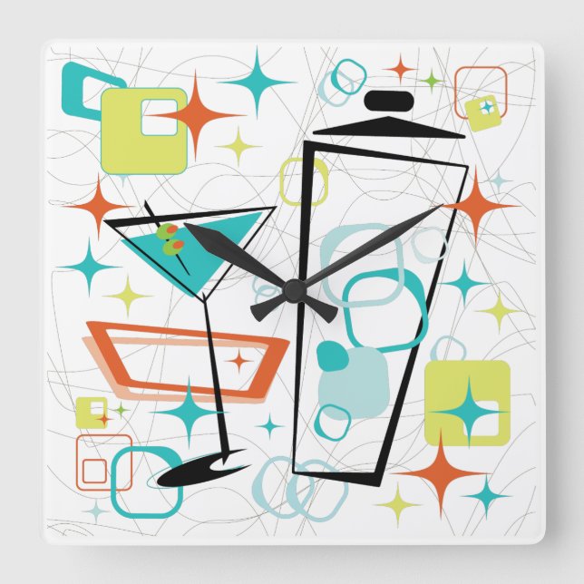 Martinis A Go-Go Clock (Front)