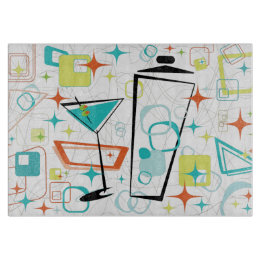 Martinis A Go-Go Glass Cutting Board