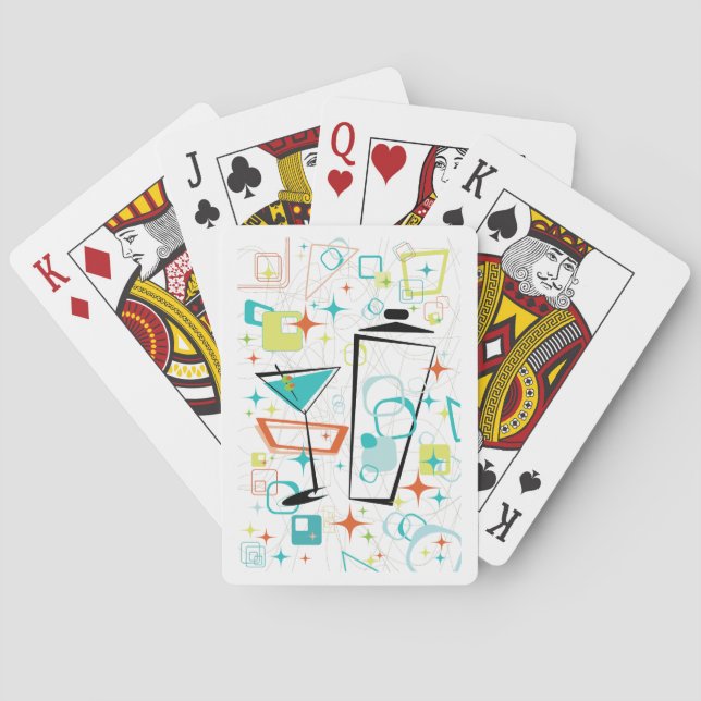 Martinis A Go-Go Playing Cards (Back)