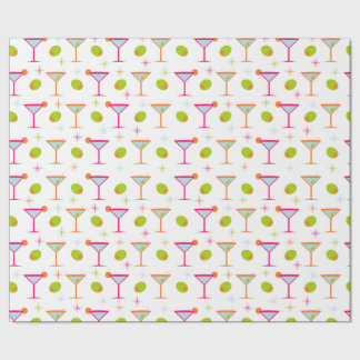 Martinis and Olives Wrapping Paper