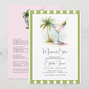 Martinis & Bikinis Bachelorette Weekend Invitation