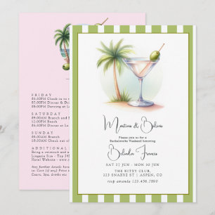 Martinis & Bikinis Bachelorette Weekend Invitation