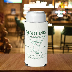 Martinis & Matrimony Bachelorette Weekend Seltzer Can Cooler