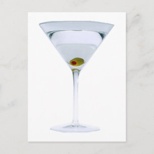 Martinis Postcard