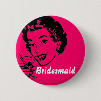 martinitoast, Bridesmaid 2 Inch Round Button