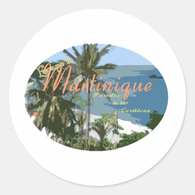 Martinque Classic Round Sticker (Front)