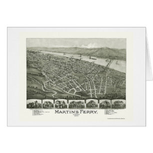 Martin's Ferry, OH Panoramic Map - 1899