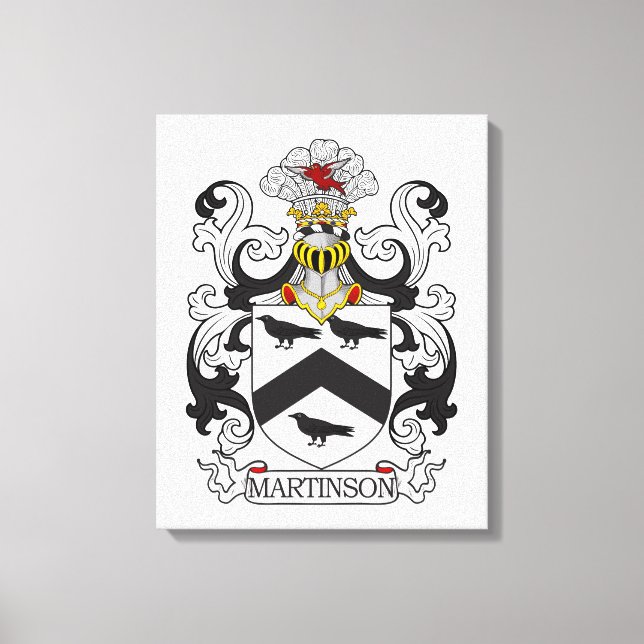 Martinson Family Crest Canvas Print (Front)