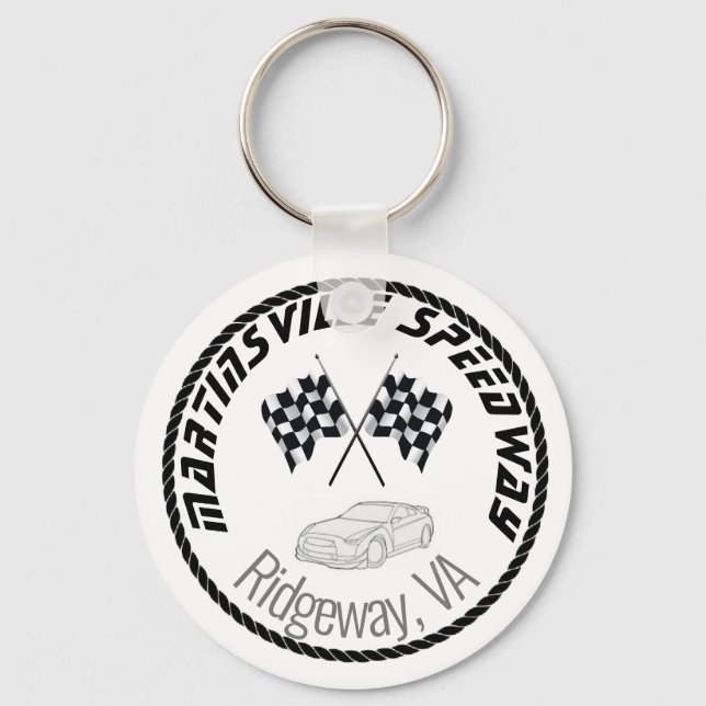 MARTINSVILLE SPEEDWAY - CHECKERD FLAG KEYCHAIN (Front)