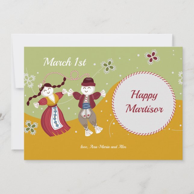 Martisor Dolls Greeting Card (Front)