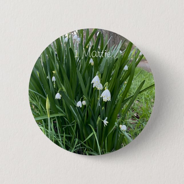 Mărțișor - Ghiocei 2 Inch Round Button (Front)