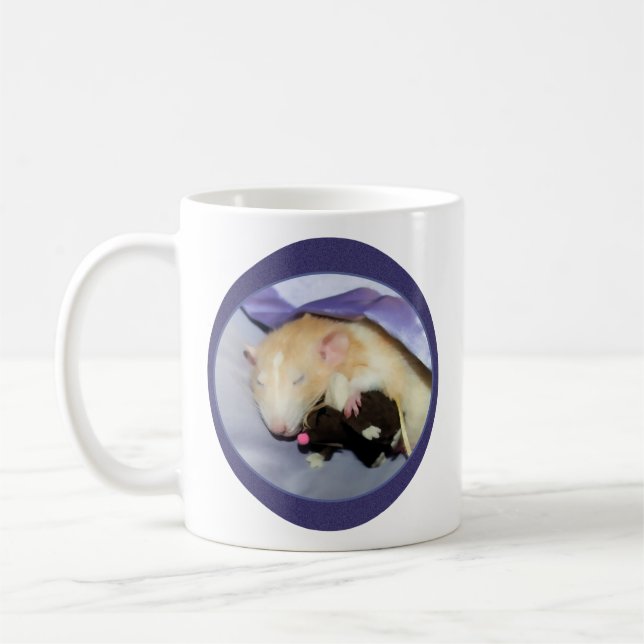 Marty Mouse Mug (Rat dormant avec l'ours en peluch (Gauche)