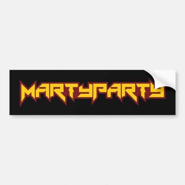 MARTyPARTy 2016 Bumper Sticker Black 2 (Front)