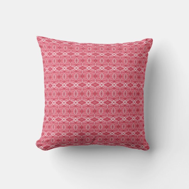 Martyrdom Abstract Light Red Watercolor Art Throw Pillow (Front)