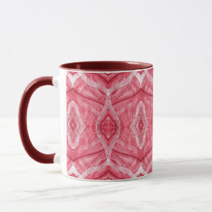 Martyrdom Abstract Red White Watercolor Art Mug
