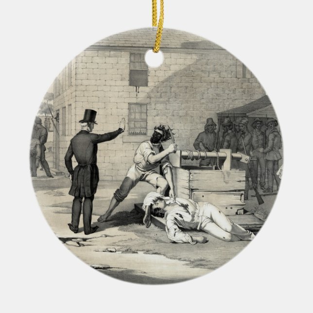 Martyrdom of Joseph & Hiram Smith in Carthage Jail Ceramic Ornament (Front)