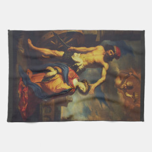 Martyrdom of Saint Catherine Kitchen Towel