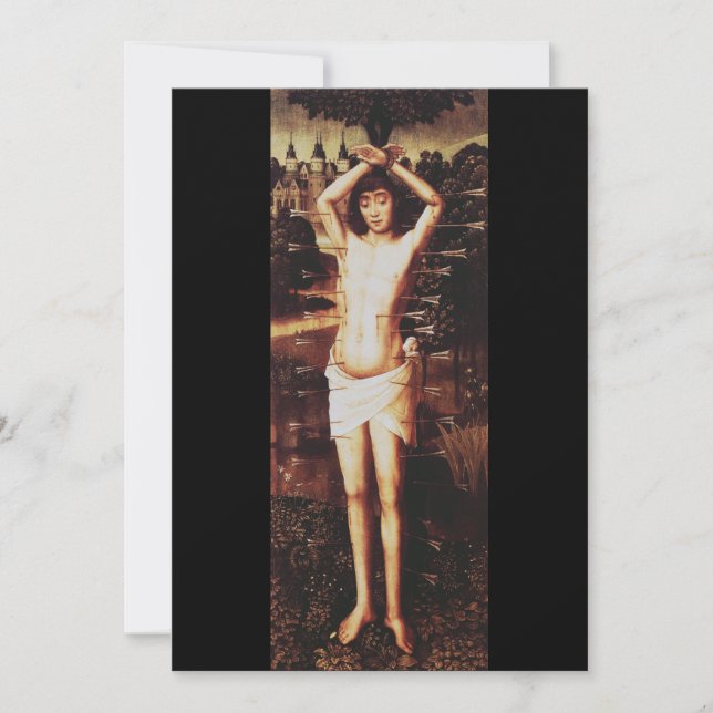 Martyrdom of Saint Sebastian Holiday Card (Front)