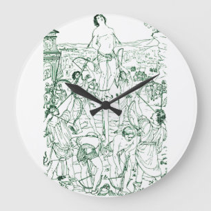 Martyrdom of Saint Sebastian Large Clock
