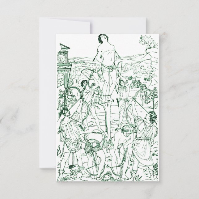 Martyrdom of Saint Sebastian  Thank You Card
