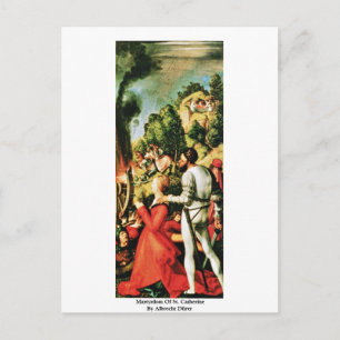 Martyrdom Of St. Catherine By Albrecht Dürer Postcard