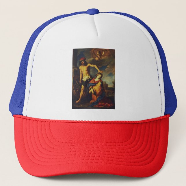 Martyrdom of St. Catherine Sacred Fine Art Collect Trucker Hat (Front)