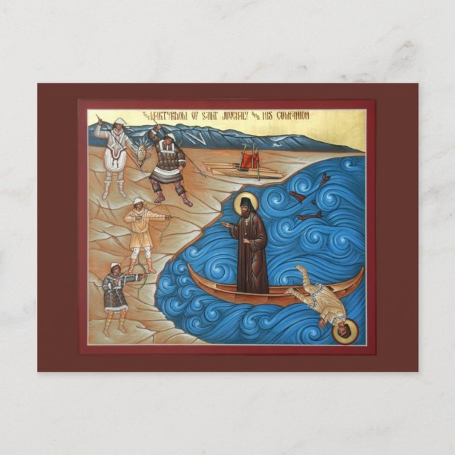 Martyrdom of St. Juvenaly Prayer Card (Front)