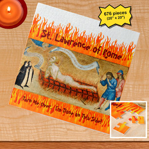 Martyrdom of St. Lawrence, with Two Nuns (M 022)  Jigsaw Puzzle