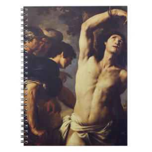 Martyrdom of St Sebastian by Andrea Vaccaro Notebook