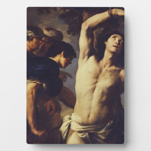 Martyrdom of St Sebastian by Andrea Vaccaro Plaque